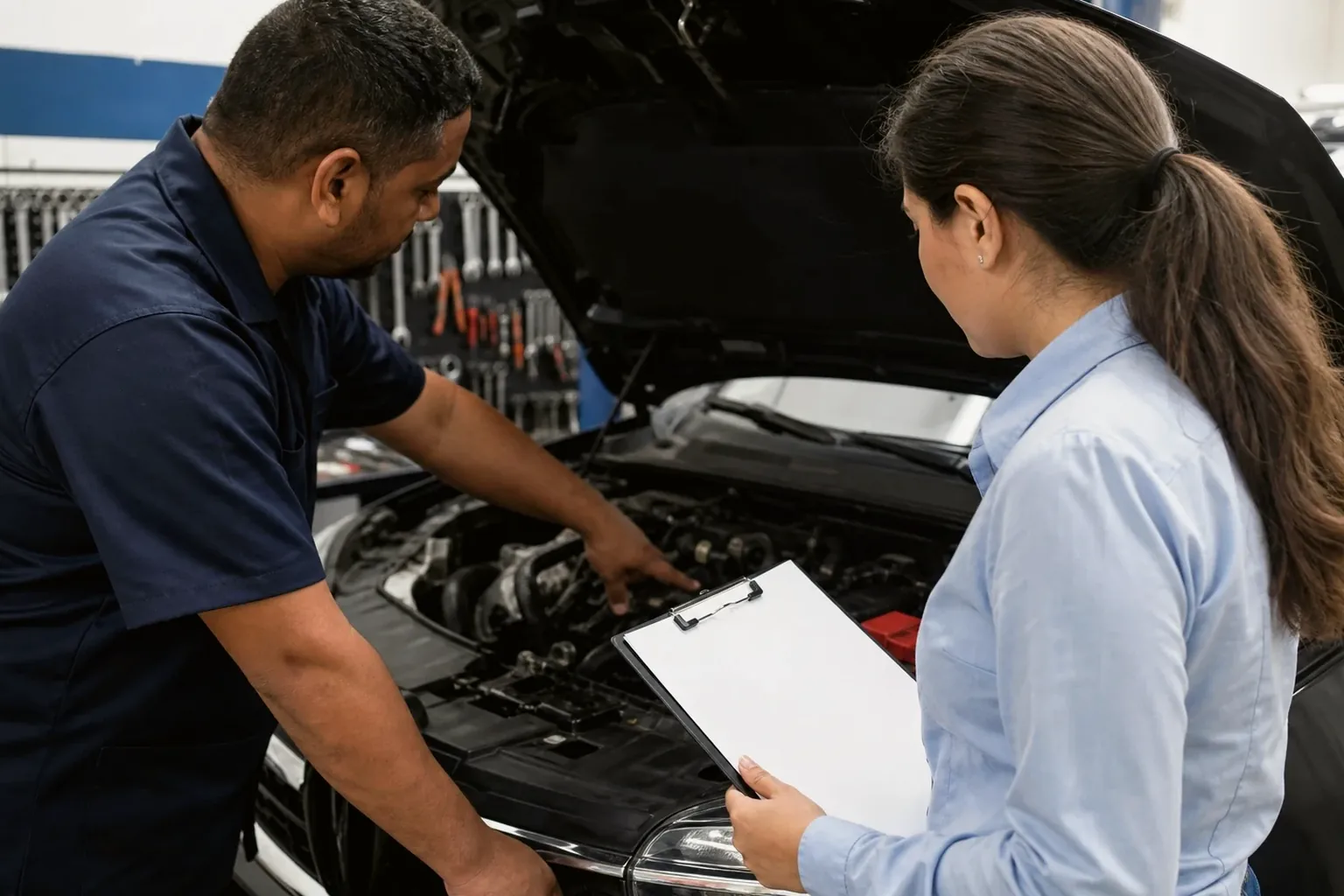 Despachante verificando cadastro de motor em Santos.